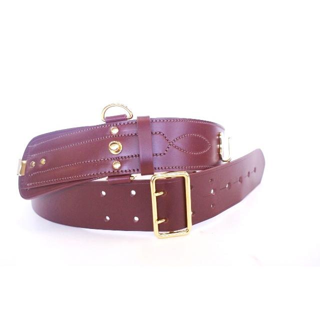 Sam Browne Belt: Brown with Brass Fittings