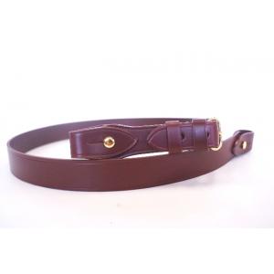Shoulder Strap: Brown with Brass Fittings